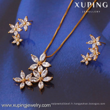 61268-Xuping Set de bijoux pour femme Fashion avec plaqué or 18 carats